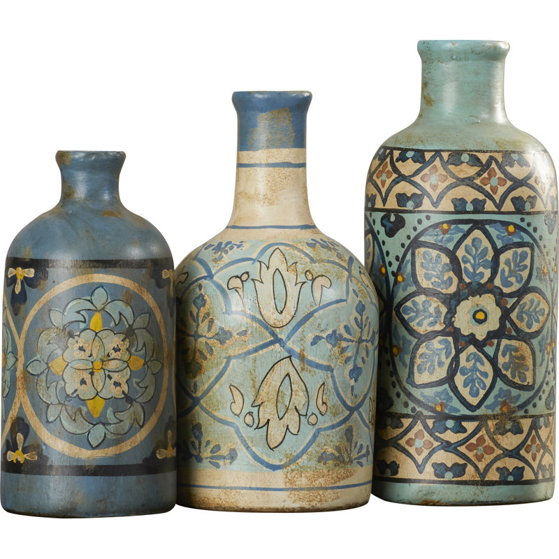 Nyx 3 Piece Decorative Bottle Set & Reviews Birch Lane